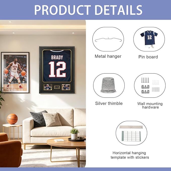 IHEIPYE Jersey Frame Display Case 3 Pack - Image 5