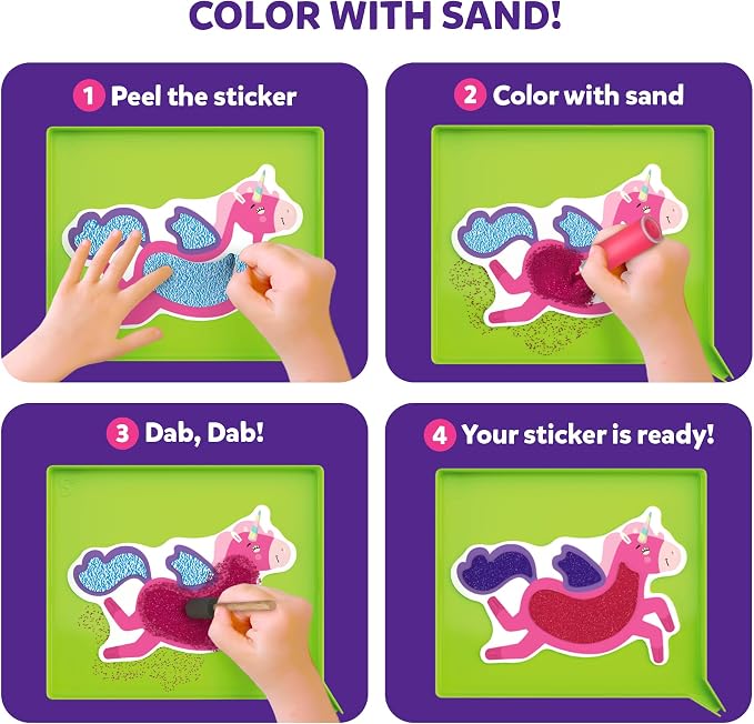 Skillmatics Sand Art – Mess-Controlled Unicorn & Princess Craft Activity | DIY - Image 4