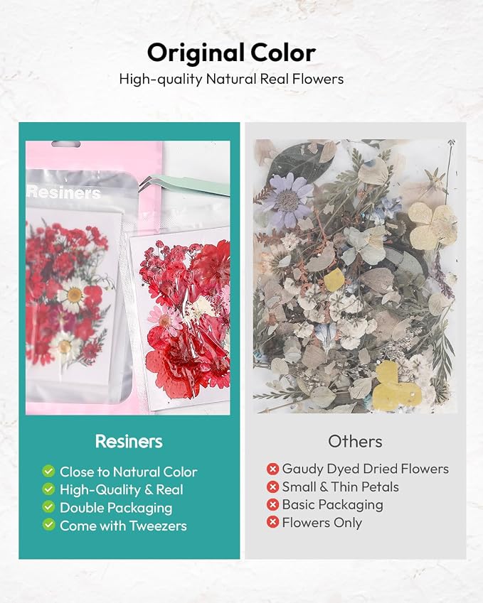 Dried Flowers, Resiners 174Pcs Pressed Flowers - Image 9