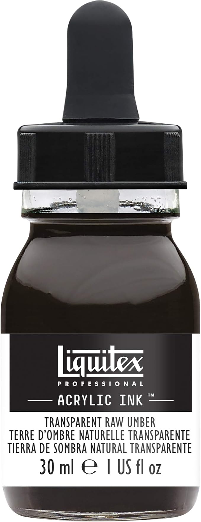 Liquitex Professional Acrylic Ink, 1-oz Jar, Transparent Raw Umber by Liquitex
