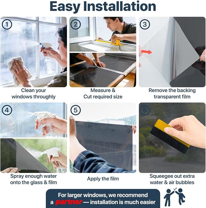 One Way Window Privacy Film Reflective Window Tint - Image 6