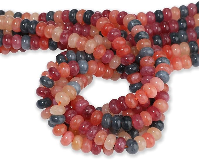 Songxi 5x8mm Natural Fulu Shou Color Chalcedony Beads, Gemstone - Image 3