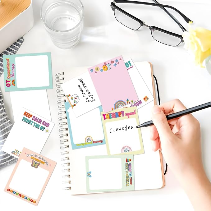 Occupational Therapists Sticky Notes Gifts, 9 Pack OT Notepads 3x4 Inch Gifts - Image 6