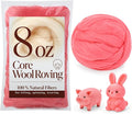 8 OZ Premium Merino Wool Roving, Soft Needle Felting Core Wool, Carded Felting by wonvoc