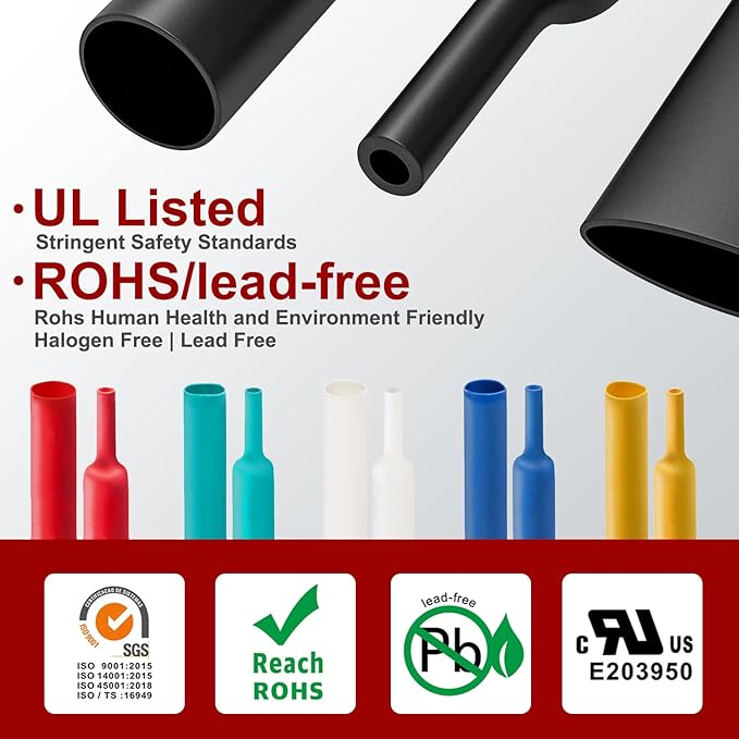 Chanzon 2:1 Ratio 5/8" (16mm) Heat Shrink Tubing 3.3Ft Roll (1M Total Length) Red Polyolefin Sleeving Wrap Shrinking 2 to 1 1pcs