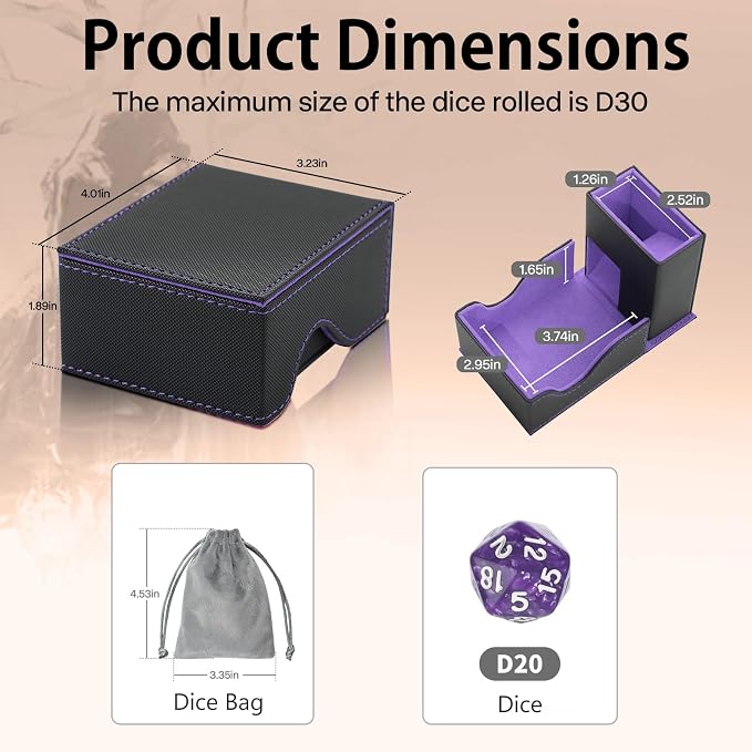 Dice Tower and Tray, Foldable Portable Dice Rolling Tower, Dice Roller Accessory - Image 5