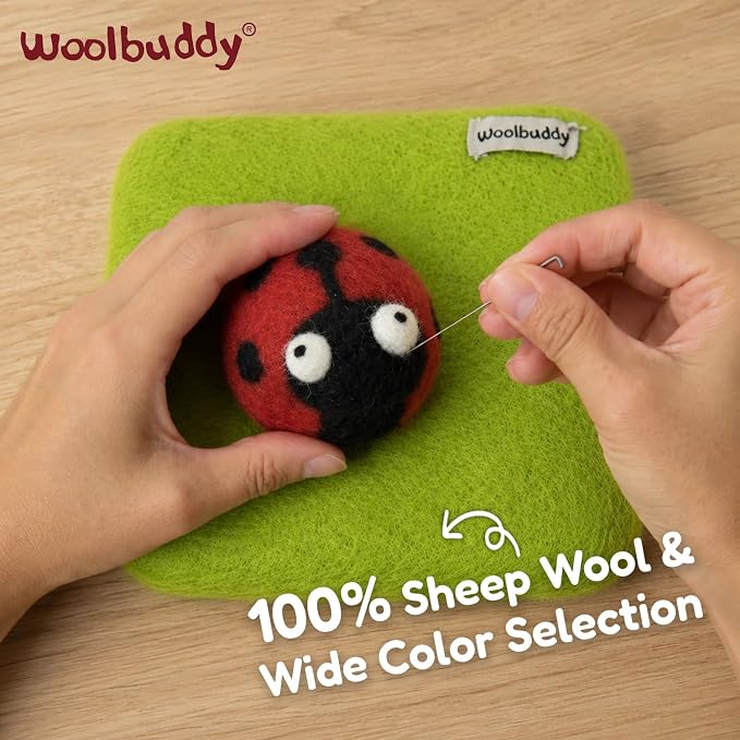Woolbuddy Wool Felting Pad 6 x 6 x 1.5 Inch, Durable Needle Felting Mat - Image 2