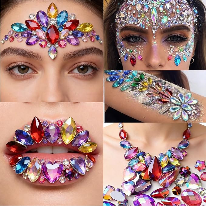 1400 PCS AB Colorful Gems Rhinestones Jewels - Image 2