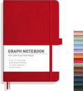 RETTACY Graph Grid Paper Notebook, 192 Pages, A5 Size | 5 Squares per Inch by RETTACY
