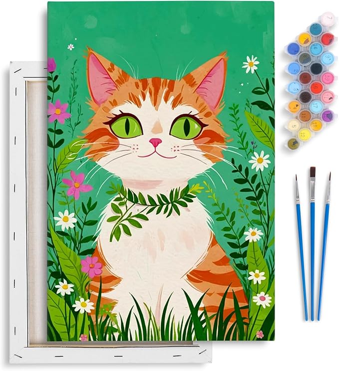 Yezavesu Framed Paint by Numbers Kit by Yezavesu