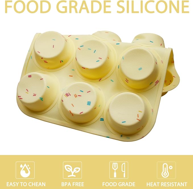 Silicone Muffin Pan 12-Cup Egg Bite Mold - Image 8