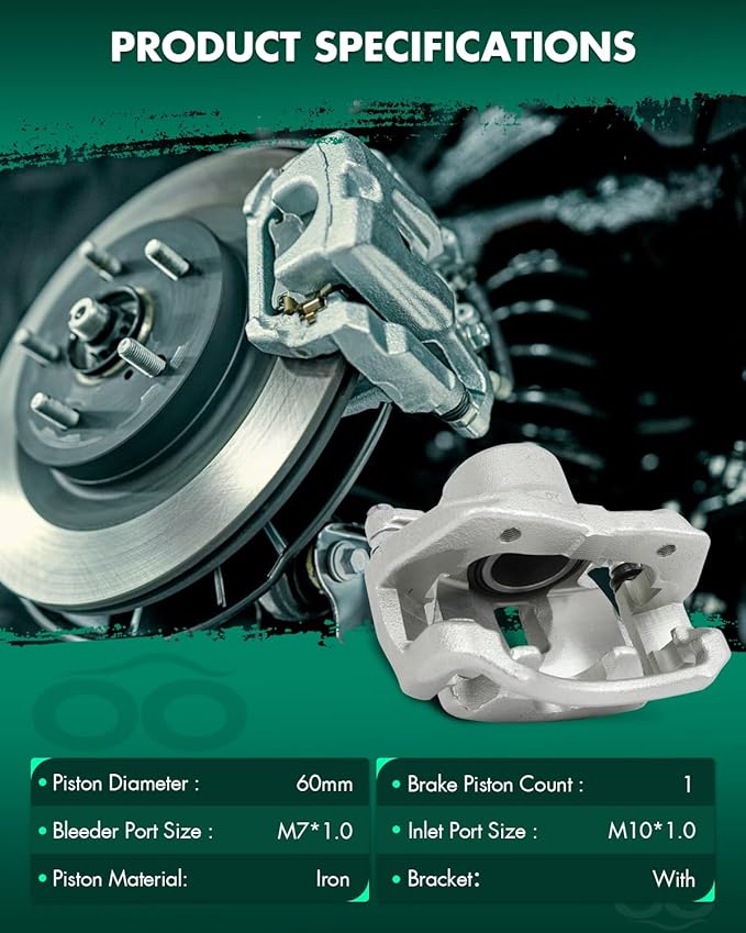 SCITOO Front Right Brake Caliper With Bracket 19B3200 Compatible For Toyota For Tacoma 2005-2015