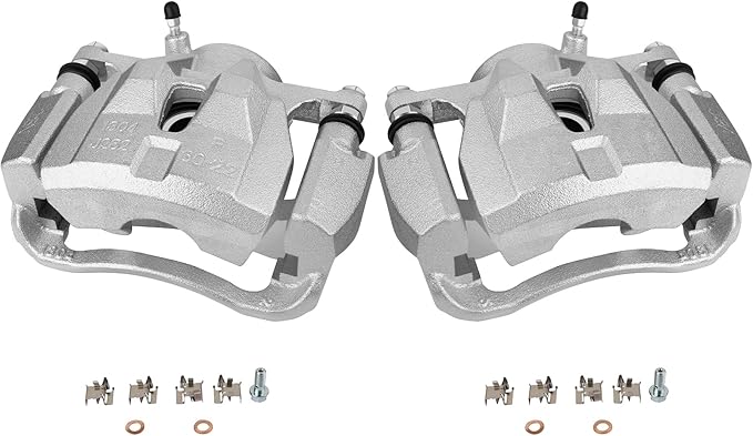SCITOO Front Left+Right Brake Calipers With Bracket 19B3434 19B3435 Compatible For Pontiac Vibe 2009-2010 For Scion xD 2008-2014 For Toyota Corolla 2009-2018 For Toyota Matrix 2009-2014