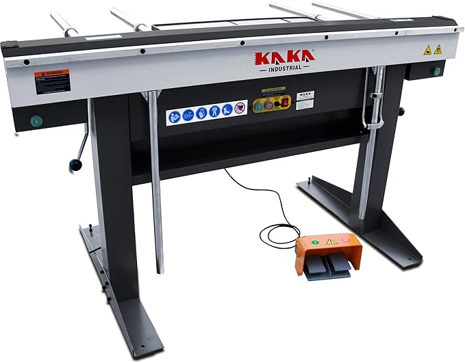 KAKA INDUSTRIAL Magnetic Pan and Box Brake, 60-InchElectro Metal Brake Bender, 8-Ton Box and Pan Brake with Foot Pedal Control, 16-Gauge Mild Steel Capacity, 220V-60HZ-1PH EB-6116