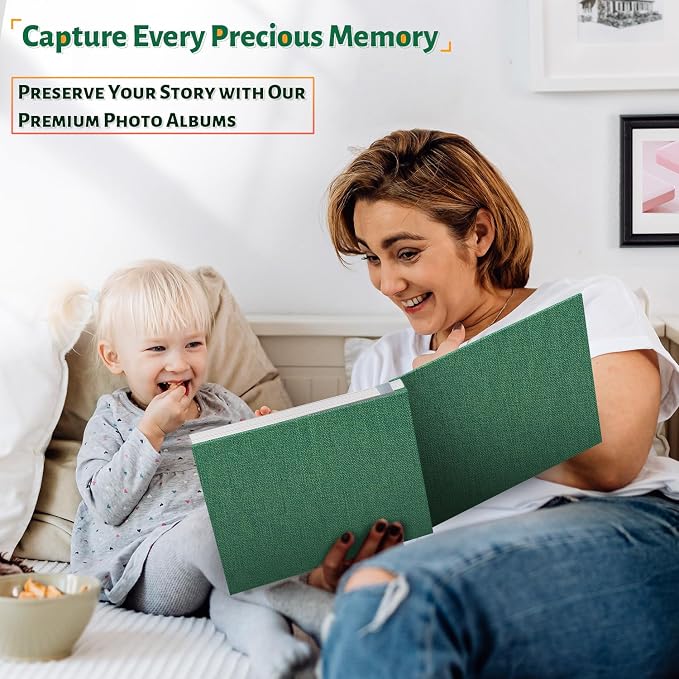 Artfeel Photo Album Self Adhesive Scrapbook, 60 Pages Large Photo Book - Image 6