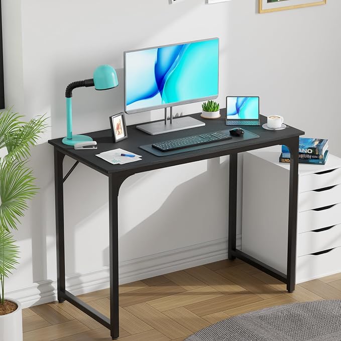 PayLessHere | 39 Inch Computer Desk | Black | Office Desk - Image 2