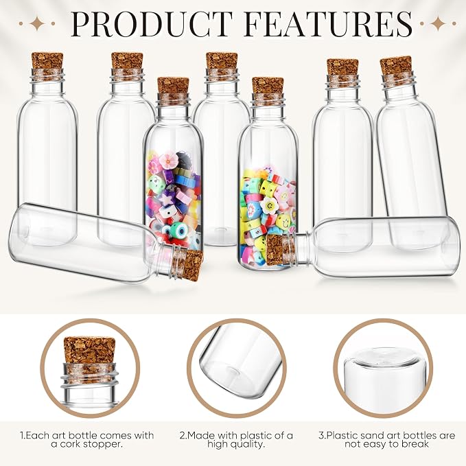 Bokon 30 Pcs 2 oz Sand Art Bottles - Image 3