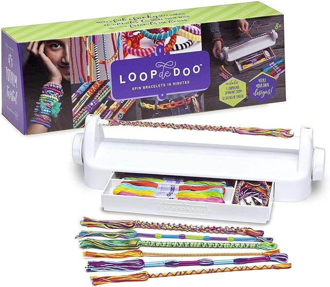 Loopdedoo – DIY Friendship Bracelet Maker Kit – Make Bracelets In Minutes – by Loopdedoo
