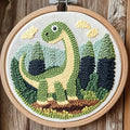 DIY Punch Needle Kits Cartoon Dinosaur by Unknown