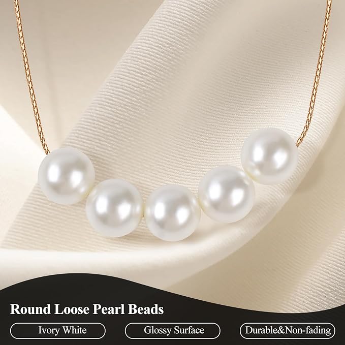 Phinus 350 Pcs 12mm Pearl Beads - Image 5
