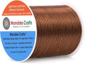 Mandala Crafts 20 Gauge Light Brown Anodized Aluminum Craft Wire, 100 FT | by MandalaCrafts