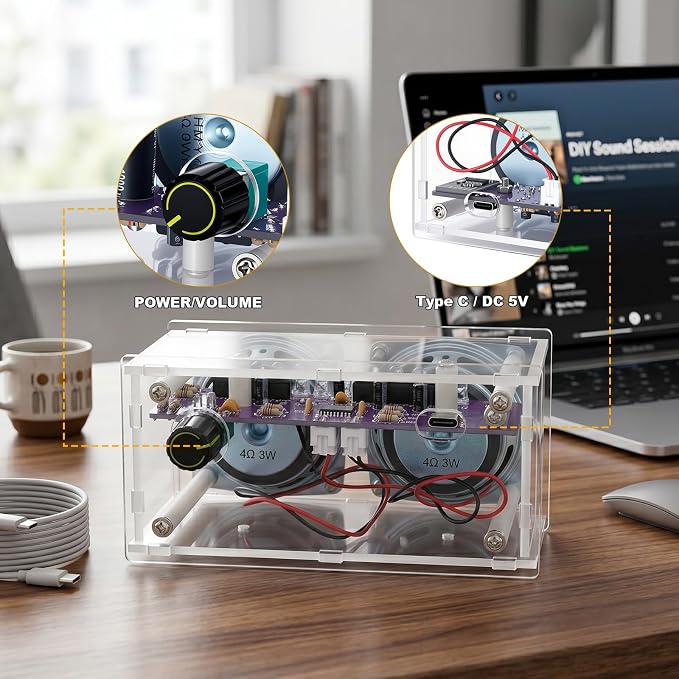 DIY Bluetooth Speaker Kit with LED Light Show - Image 4