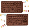 2PCS Silicone Molds for Chocolate, Number Letter Molds, Reusable Candy Molds by Unknown