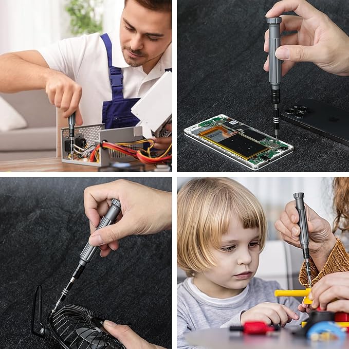 Precision Screwdriver Set, SOONAN 150 in 1 Electronics Tool Kit with 120 Bits Magnetic Screwdriver Set & 30-bit Tool Set Handy Repair Tool for Computer Phone Watch Camera Laptop, Orange