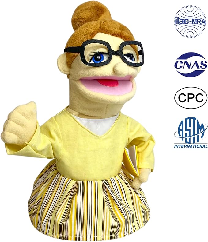 16" Puppets Entriloquist Puppet, Hand Puppets - Image 2