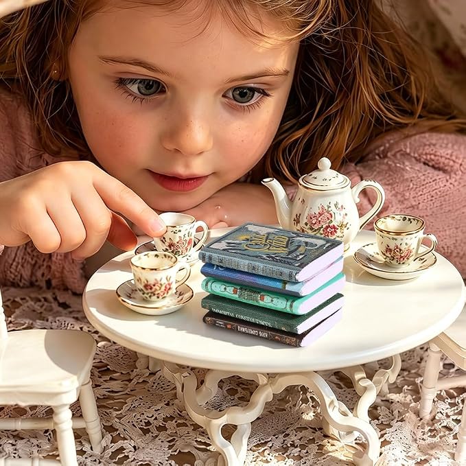 DIYDEC 200pcs Mini Books Miniatures Dollhouse Books - Image 4