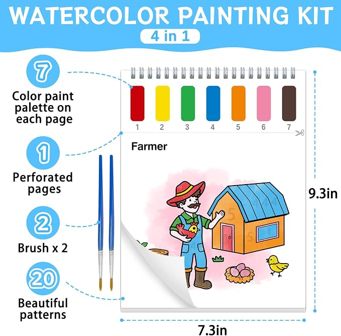 SOCOLER Paint with Water Coloring Books - Image 5