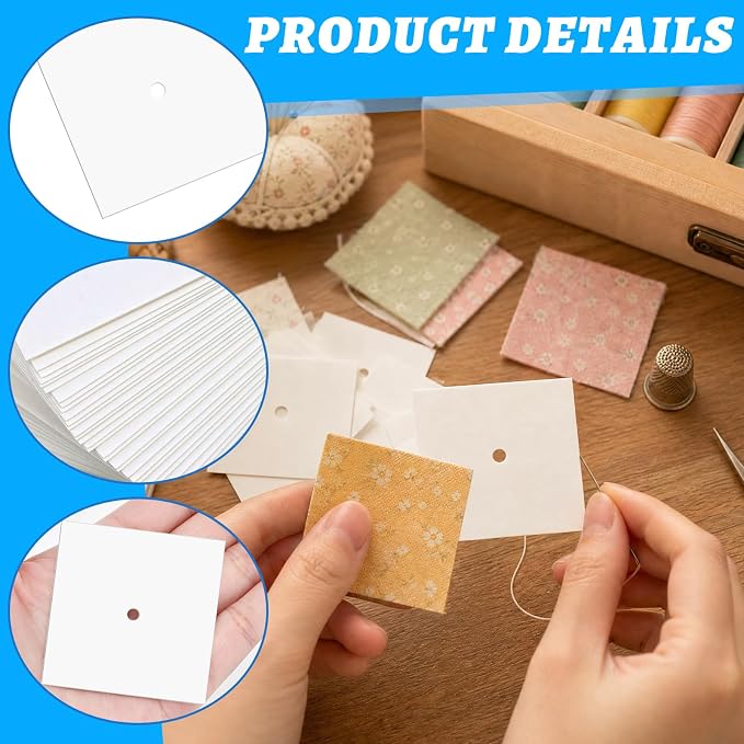 300 PCS 2" Square Paper Piecing Templates, Quilting Templates Accessories - Image 3
