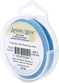 Artistic Wire, 22 Gauge Tarnish Resistant Colored Copper Craft Wire, Powder Blue by Unknown