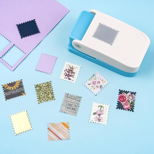 BAOFALI 2Pcs/Set Stamp Punch, Stamp Puncher, 1X0.8inch Rectangular Postage - Image 3