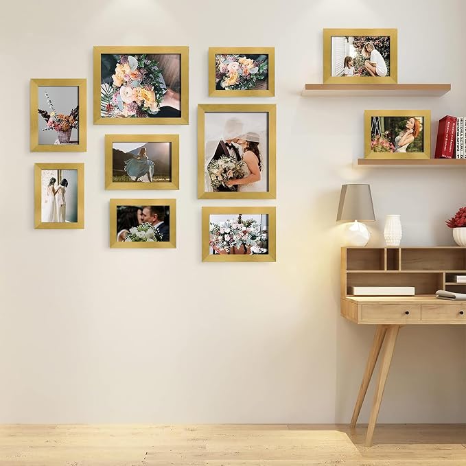 LUCKYLIFE Picture Frames Collage Wall Decor 10-Pack, Gallery Wall Frame Set - Image 5