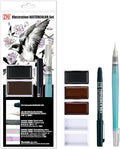 Kuretake Zig illustration watercolor Set, 3 Gansai Tambi, Fineliner and by Kuretake