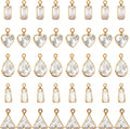 stino Tiny Crystal Clear Cubic Zirconia Charms Set, 40 Pieces | Mixed Shapes by stino