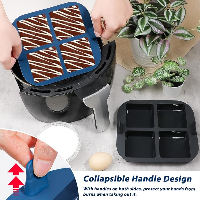 Webake Silicone Air Fryer Brownie Pan - Image 4