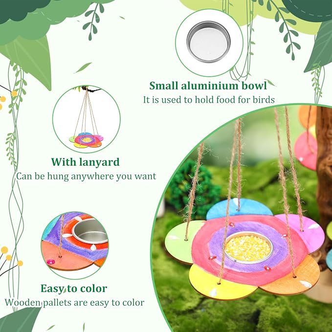 DoubleFill 60 Pcs Bird Feeder Craft Kits - Image 3