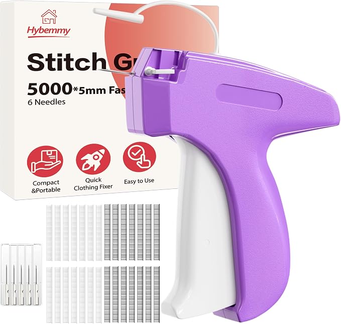 Stitch Gun for Clothes, Portable Handheld Tagging Gun for Clothing, Stitch by Hybemmy