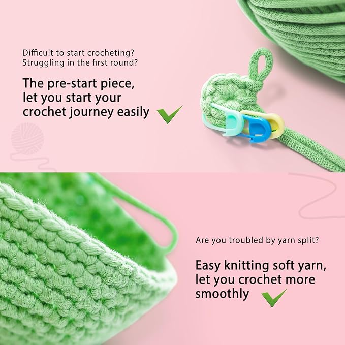 Crochet Kit for Beginners: 2 PCS Axolotl Crochet Kit, Create Your First - Image 6