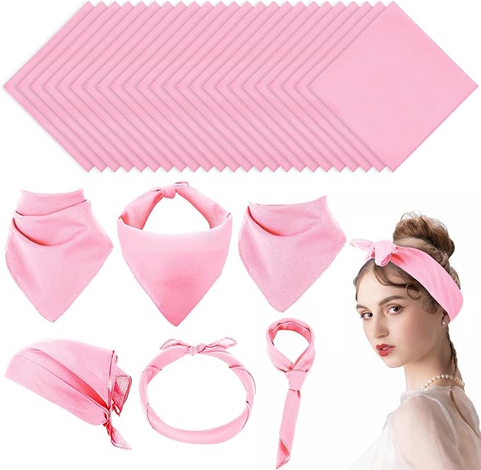 Suhine 100% Cotton Solid Bandanas Blank Bandanas Multifunctional Headband Scarf by Suhine