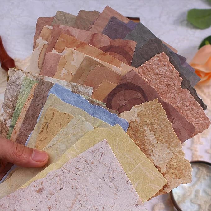 84 Sheets Small Textured Scrapbook Paper and 3D Embossed Collage Paper - Image 4