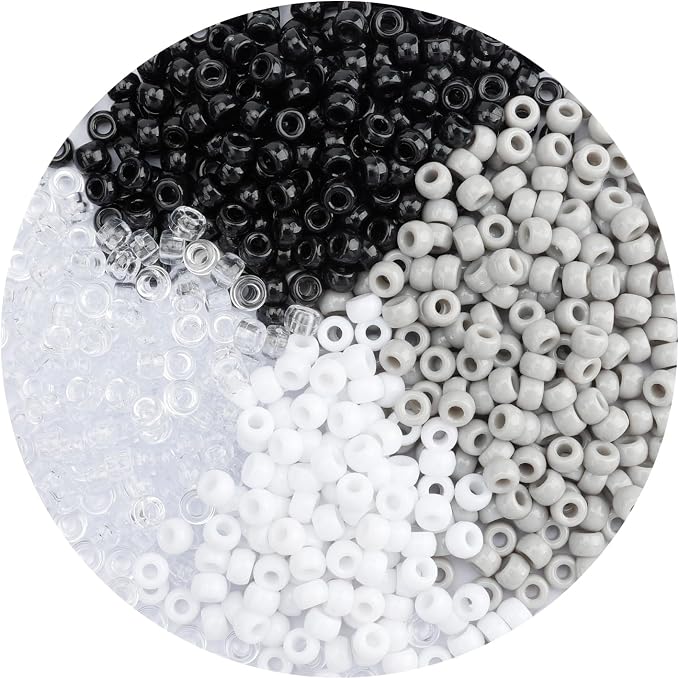 Pony Beads Bulk 1100 Pcs, Beads Jewelry Making, Beads Bracelets Making by anpiwshjo