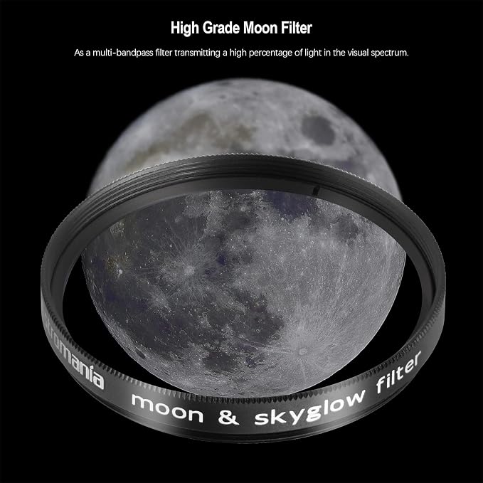 Astromania Moon Skyglow Filter for Telescope 2 Inch Lunar Filters | Telescope - Image 2