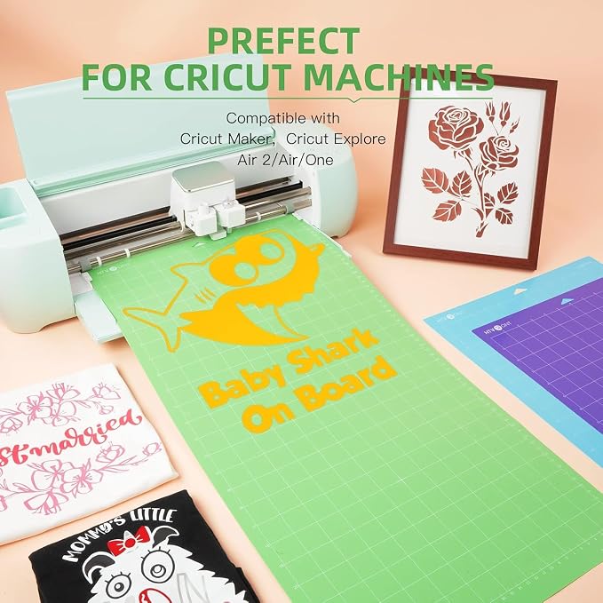 HTVRONT Cutting Mat, 3 Pack Cutting Mat 12x24 Compatible - Image 3