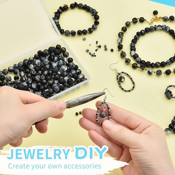 Glass Beads for Jewelry Making Adults, 4mm Bicone Crystal Beads, 2-4mm Spacer - Image 4