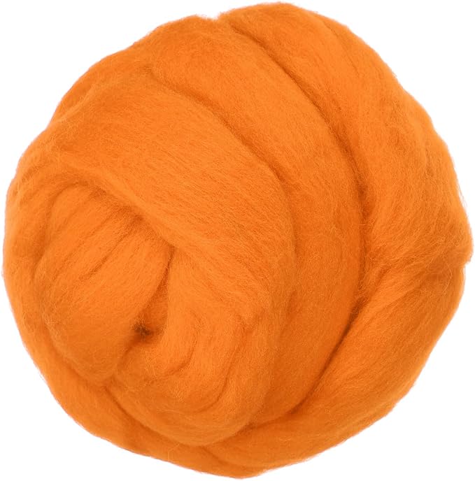 PATIKIL Wool Roving Yarn, 150G/5.3OZ Soft Felting Wool Pure Chunky Roving Yarn by PATIKIL