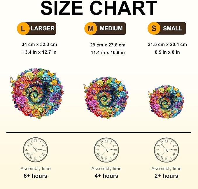 Rainbow Vortex Succulents Puzzles Adults Gifts Wooden 240 Pieces 13.4 * 12.7in - Image 6