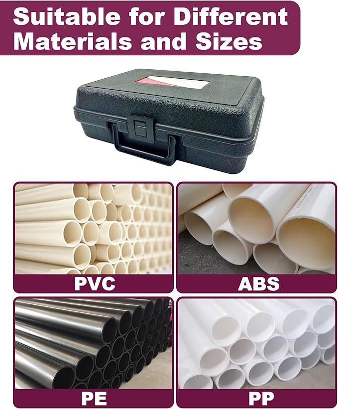 4 Pcs PVC Pipe Reamer Kit With 1-1/2inch, 2inch, 3inch, 4inch, 1 Carbide Insert, Aluminum PVC Fitting Saver, Plumbing tools for SCH40
